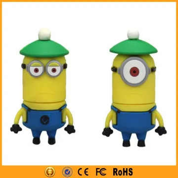 Despicable Me PVC Cute 8GB Minions USB with Free Samples