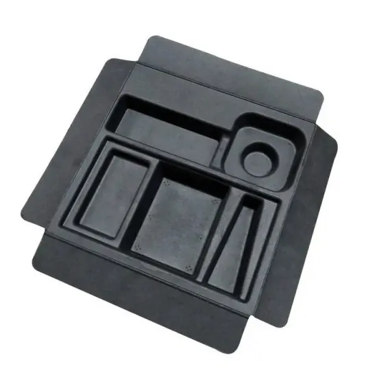 Eco-Friendly Paper Black Tray Molded Pulp Cosmetic Packaging