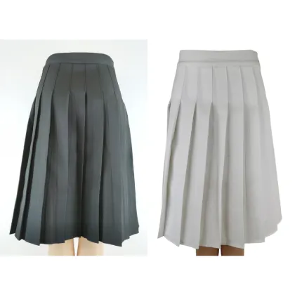 Solid Color Skirt Pleated Skirt JK Skirt
