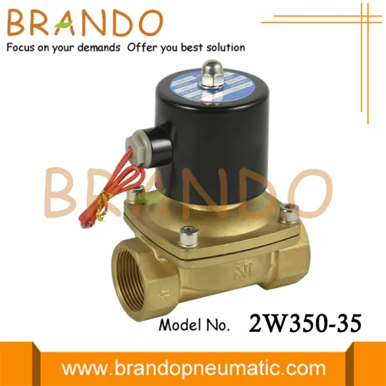 2W350-35 1 1/4'' 2/2 Way NC Brass Water Solenoid Valve