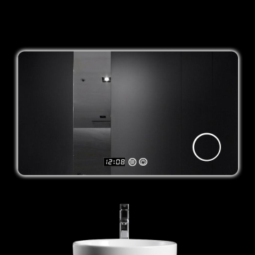 Μεγάλο ορθογώνιο οθόνη αφής Smart Smart LED τοίχο καθρέφτη μπάνιου