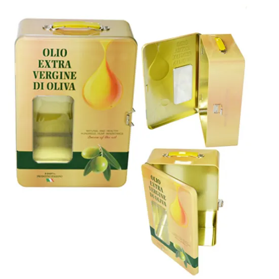 Costom Olive Oil Tin Box with Handle