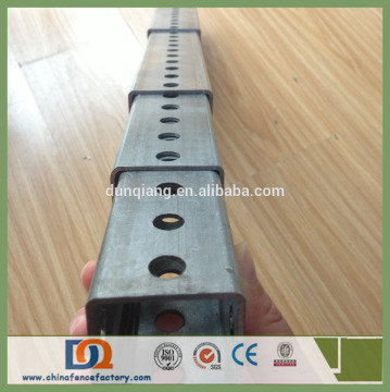 Trade Assurance 57.1mm*57.1mm*2.0mm Zinc Tubular Sign Post for Traffic