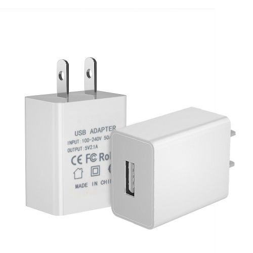 DC 5V 2.1A Mobile Phone USB Wall Charger