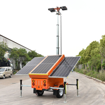 Chimepower Genset Solar Energy System LED Portable Light Tower Trailer