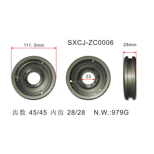 Synchronizer-Ring für ISUzu für OEM 8-97366-526-0/8-97300-195-0