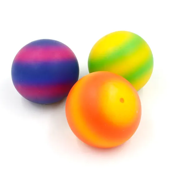 Funny soft squeeze toys new rainbow ball
