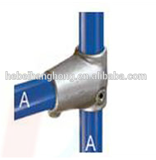 Galvanized malleable iron tee key clamp fitting