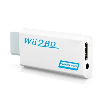 Wii till HDMI -adapterkonverterare för full HD 720p/1080p och 3,5 mm ljud