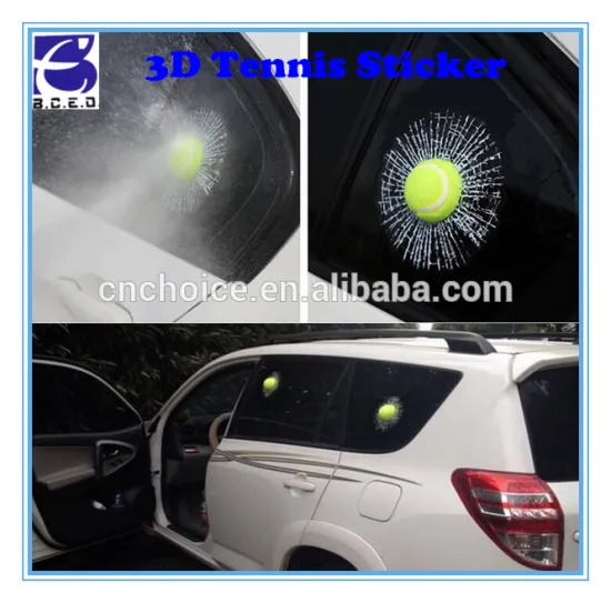2017 popular car sticker - 3D tennis/baseball car sticker