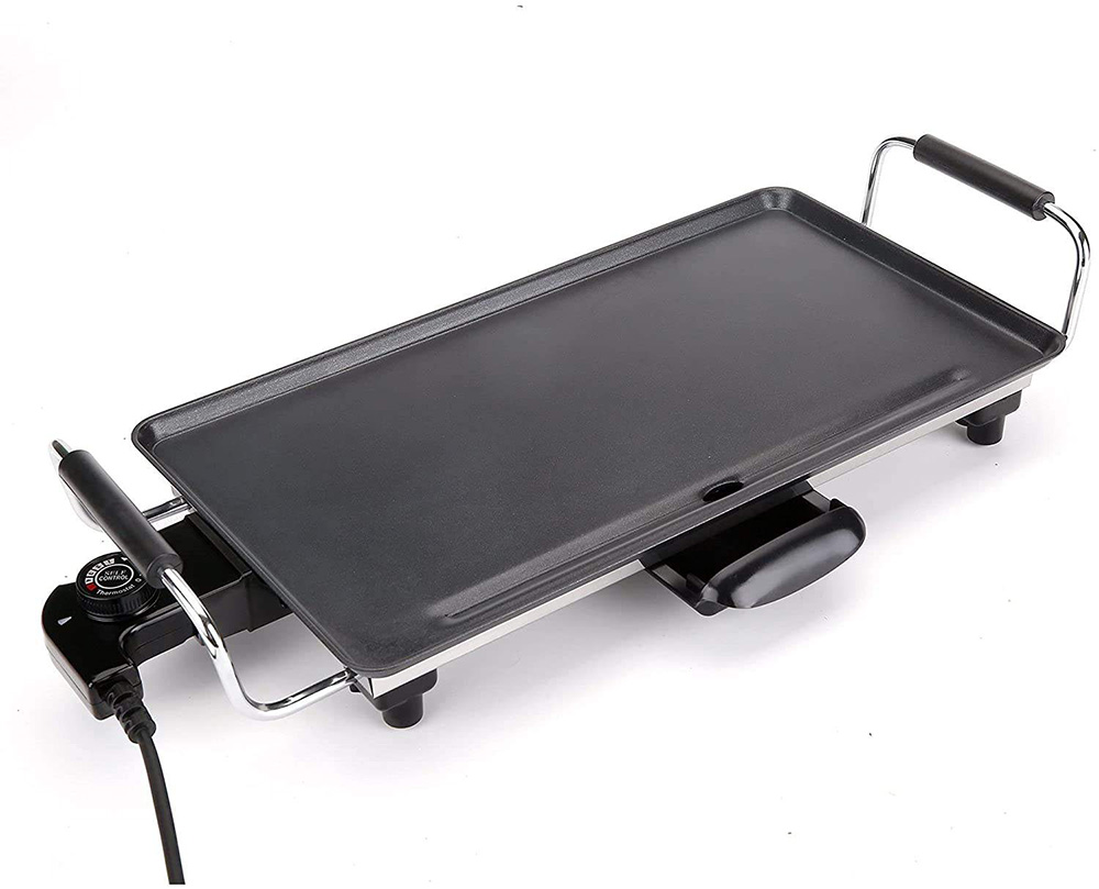 Nonstick Electric Griddle med avtakbar håndtak grill