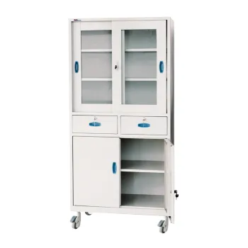 Hospital Steel Artistic Instrument Cabinet