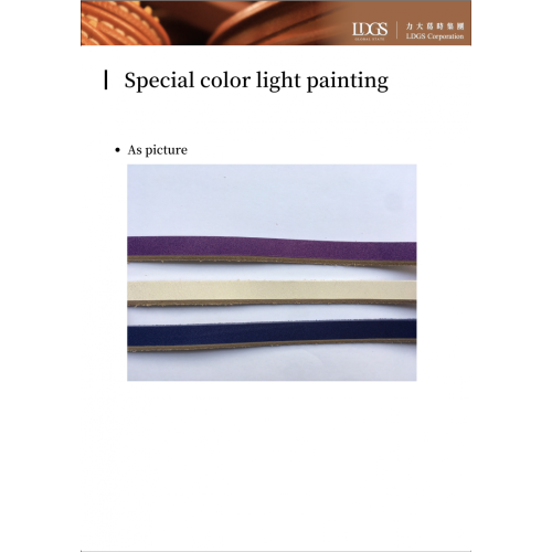 Pintura de luz de color especial de cuero
