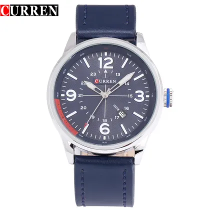 genuine leather strap watch hottest quartz watch