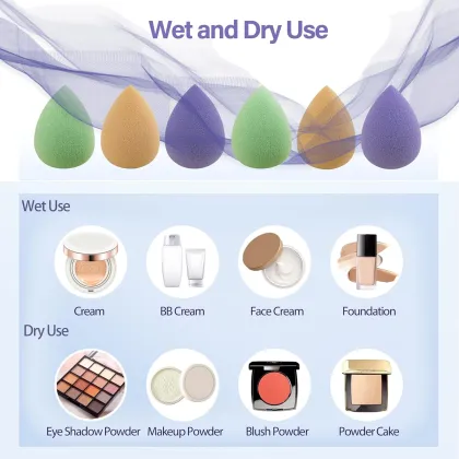 6PCS Mini Beauty Makeup Sponge