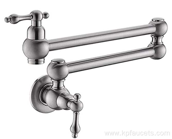 Two Handles Wall Mount Pot Filler Faucet