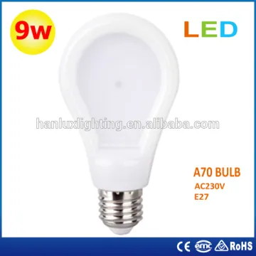 A70 9w ultra thin LED flat bulb light 220v smd2835 70*H126mm
