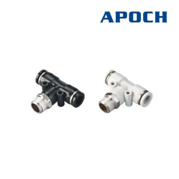 APB সিরিজ পুরুষ থ্রেডেড টি বায়ুসংক্রান্ত দ্রুত ফিটিং