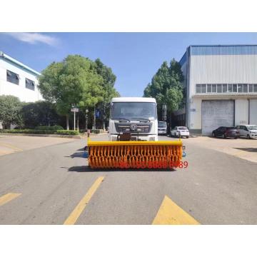 Multi-function dust suppressor truck with snow removal roller