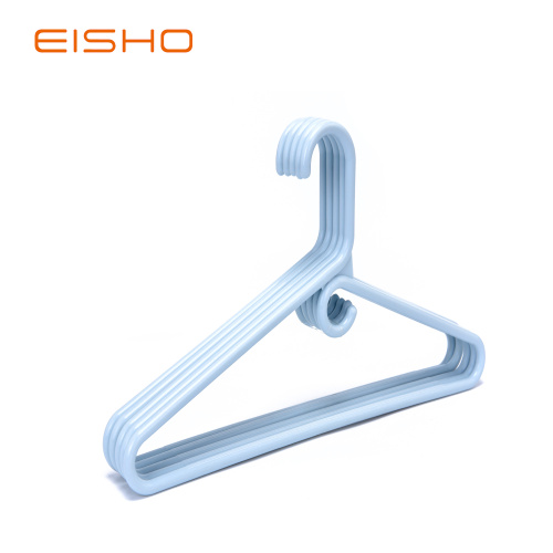Cintres tubulaires classiques en plastique EISHO, bleu