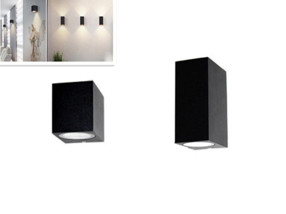 LED wall light with multi-directional lighting