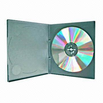 8mm Single Black DVD Case with Outer Clear Film