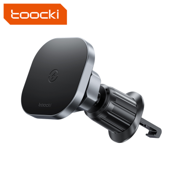 Toocki 2024 Magnetic Wireless Fast Charging Car Phone Holder Wireless Charging Car Holder Magnetic For Smart Phone