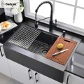 304 Stainless Steel Handmade Kitchen Sink Set: Single Bowl Wash Sink