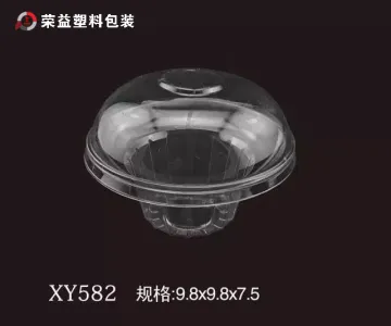 Mushroom Shape Transparent Plastic Box for Cake