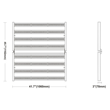 Phlizon Foldable 1000W 식물 빛 8 바