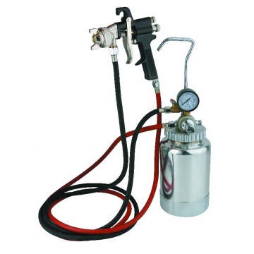 2 litri di litri pneumatici pneumatici pistola a pressione portatile e set di pentole di verniciatura