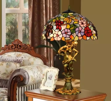 Retro Creativity Stained Glass Lampen