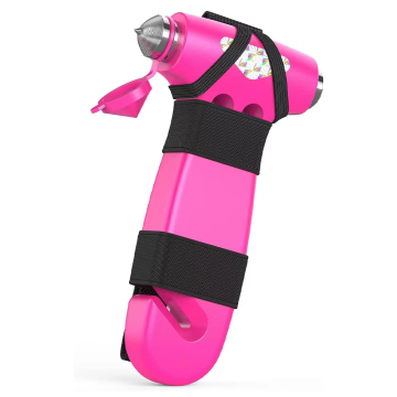 Emergency Car Safety Hammer: Glass Breaker & Seatbelt Cutter