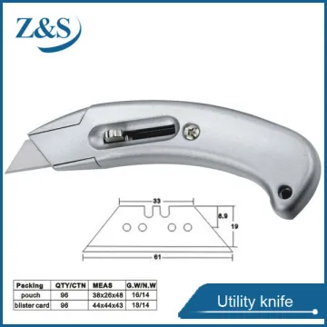 Quick change zinc alloy utility knife cutter