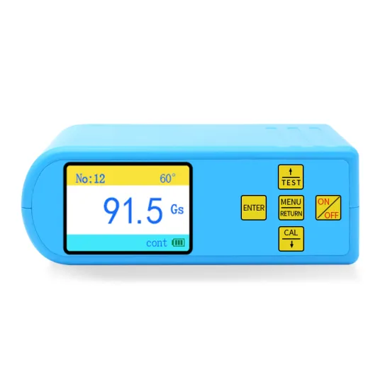 Intelligent Color Screen Lithium Battery Charging Small Area Gloss Meter with Curved Surface and Small Hole Measurement