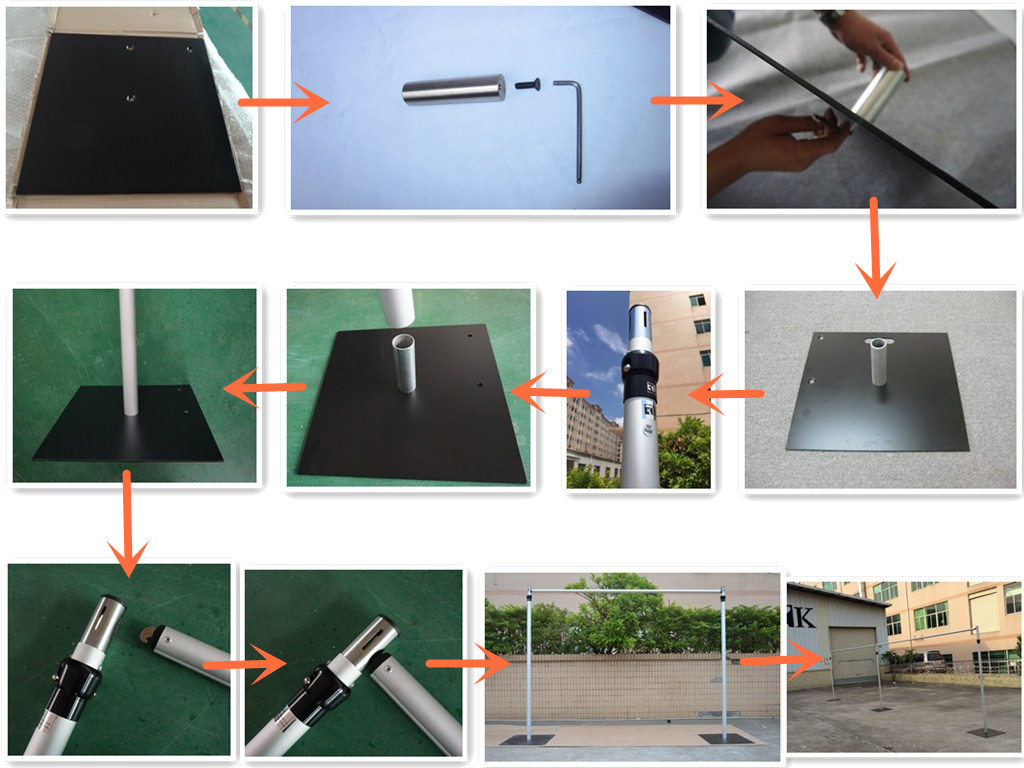 Pipe and drape install steps 
