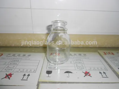 small glass injection bottle, infusion glass bottle