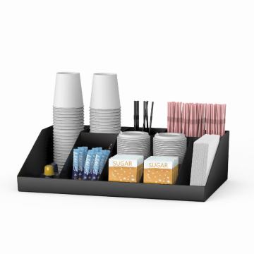 10 Compartment Breakroom Condiment Organizer