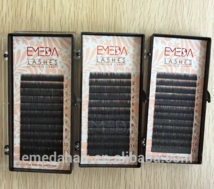 your own brand flat lashes with latex free eyelash glue