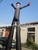 black double legs inflatable air dancer/human model