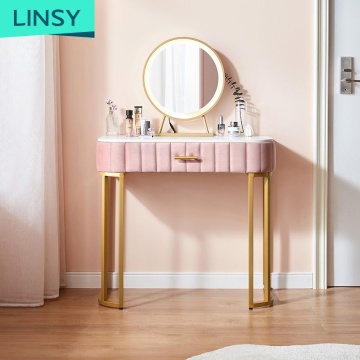 Linsy Modern Home Furniture：トルコスタイルのベルベットメイクアップテーブルLS172C1-A