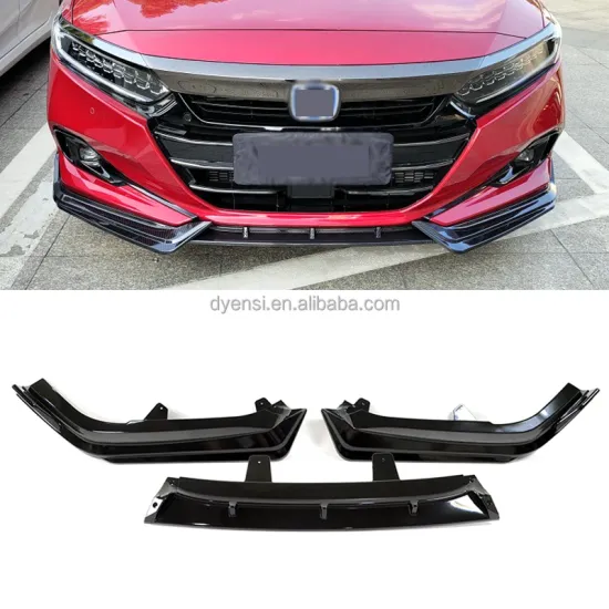 3pcs Front Bumper Lip Splitter ABS Spoiler for 2022 Honda 10.5th Gen