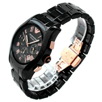 Quartz Analog Armani Branded Wrist Watch Ceramic For Female