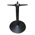 Piernas de hierro fundido de servicio pesado Pedestal redondeo de la mesa de comedor de metal negro