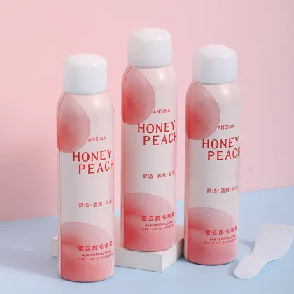 Wholesale Private Label Peach Scented Aerosol Hair Removal Spray - 150ml