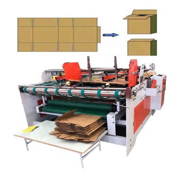 Semi-automatisk mapp Gluer för Carton Machine Press-typ