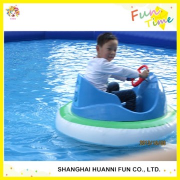 Motorized round inflatable water boat,inflatable kids bumper boat factory