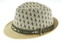 Mode ontwerp dames hoed zon Fedora stro hoed met metalen riem