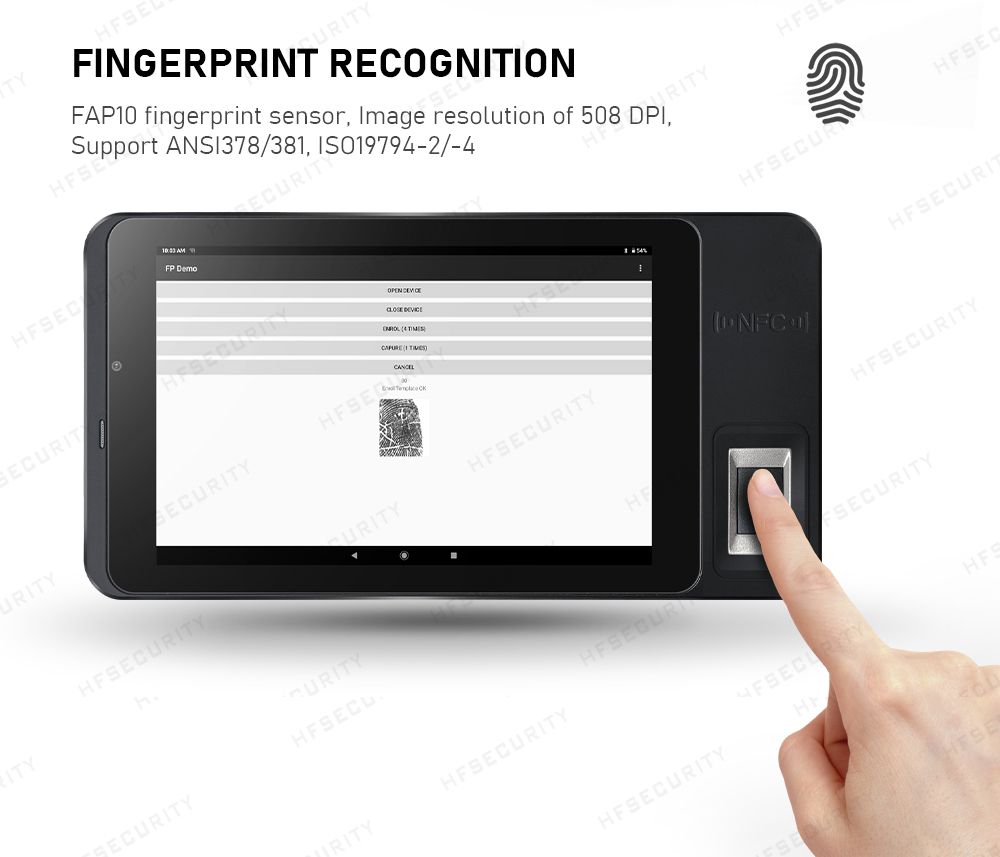 Face Recognition Authentication Tablet