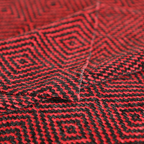 Chenille garnfärgat stickat tyg Chenille fleece tyg